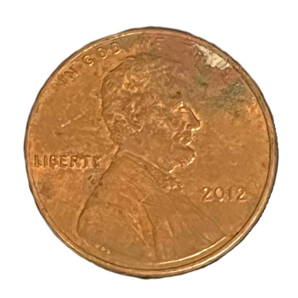 2012 Lincoln Shield Penny ~ No Mint ~ Error ~ Fair Condition ~ Circulated